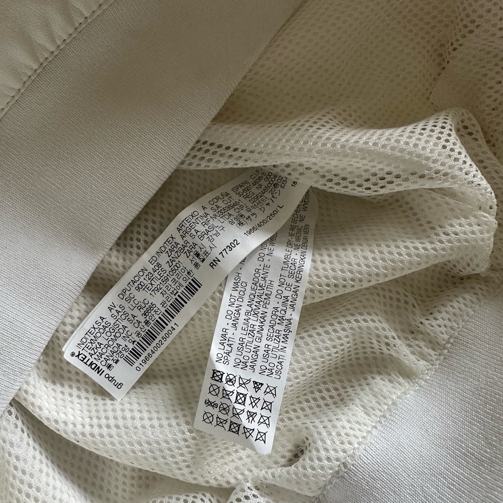 Zara Man Basic Hooded Mesh Lined Jacket Size L Pi… - image 5